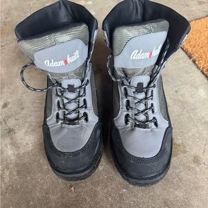 Adamsbuilt Gray and Black Boots